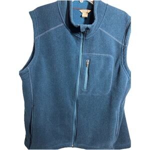 Duluth Trading‎ Co Mens Polartec Fleece Full Zip Vest Blue 2XL XXL